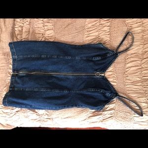 Topshop denim dress